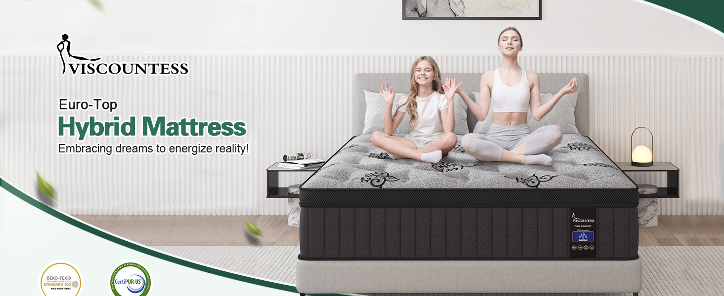 euro top mattress hybred mattress queen size 12inch 14inch