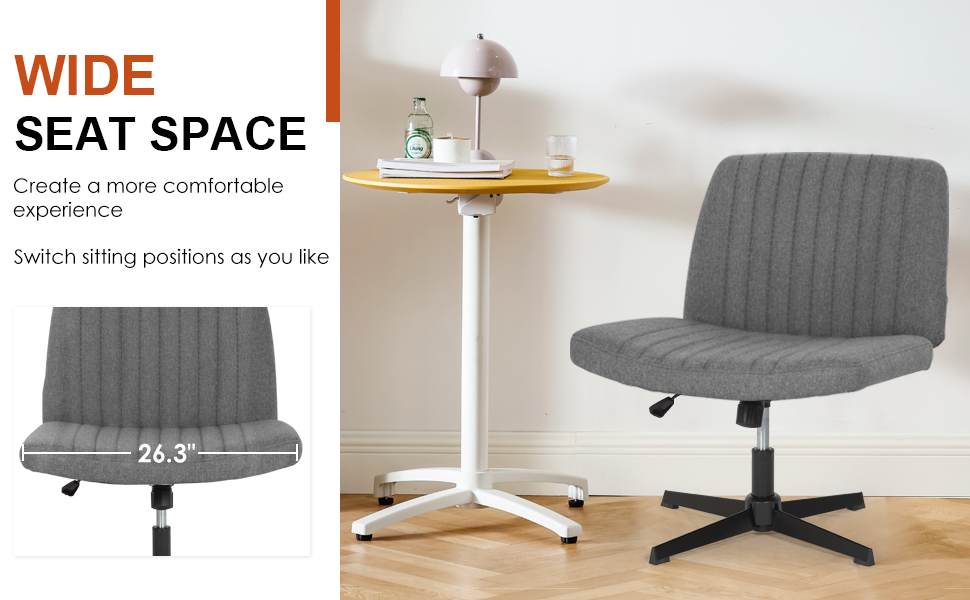  Wider backrest as well as seat cushion, more ergonomic.