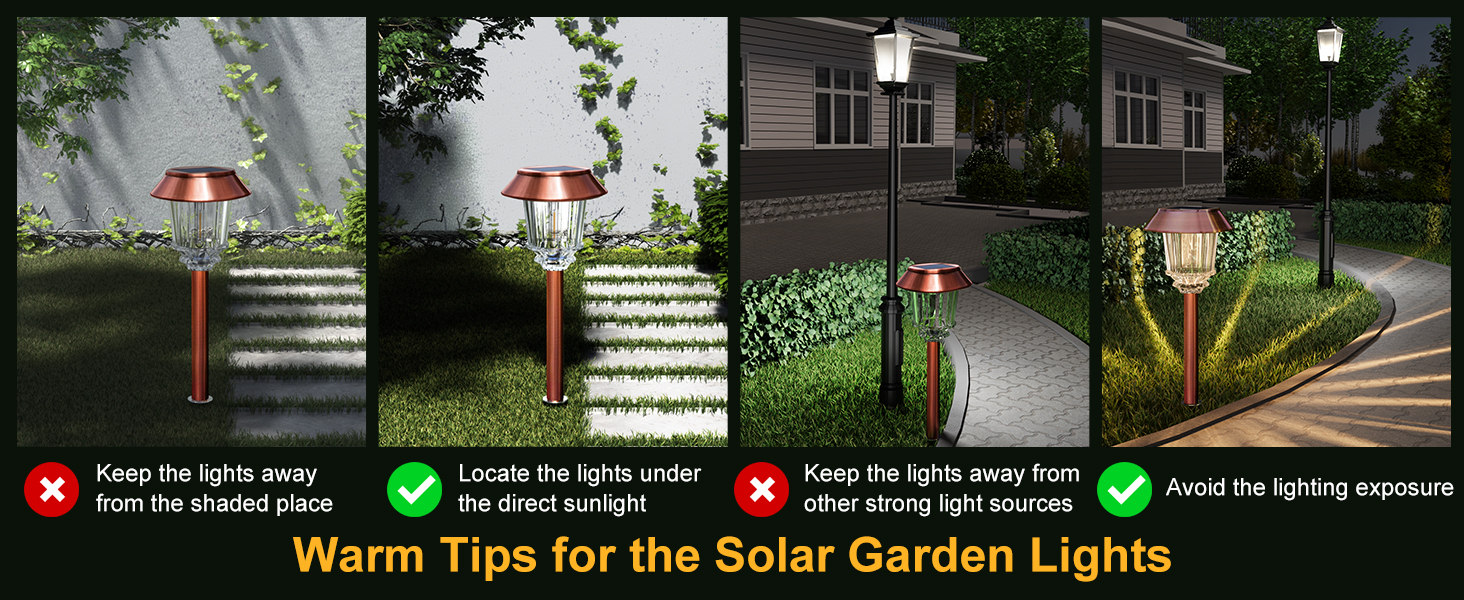 solar lights outdoor pathway