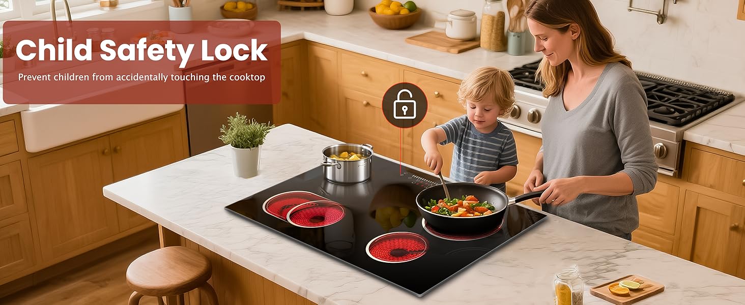 30 inch  cooktop electric