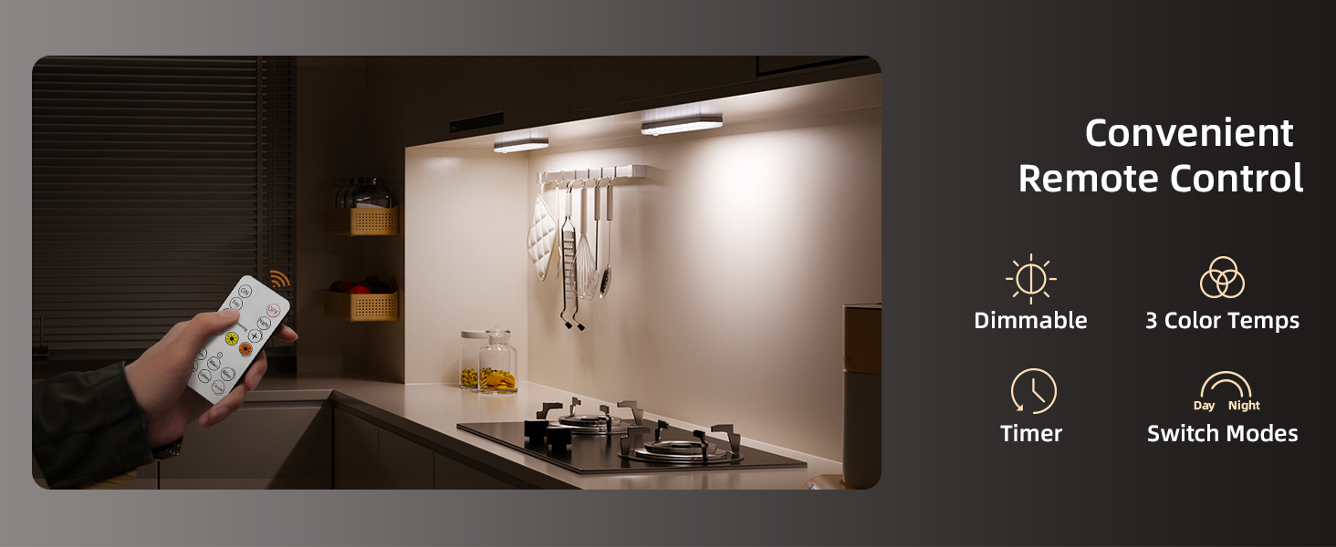 under cabinet lighting with remote