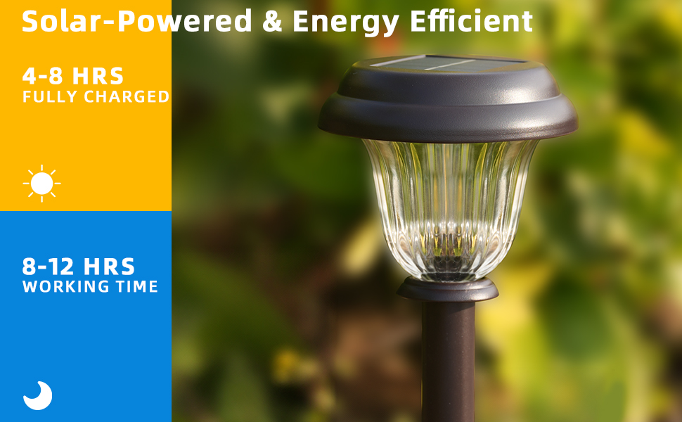 Solar Lights Outdoor Waterproof, Solar Pathway Lights