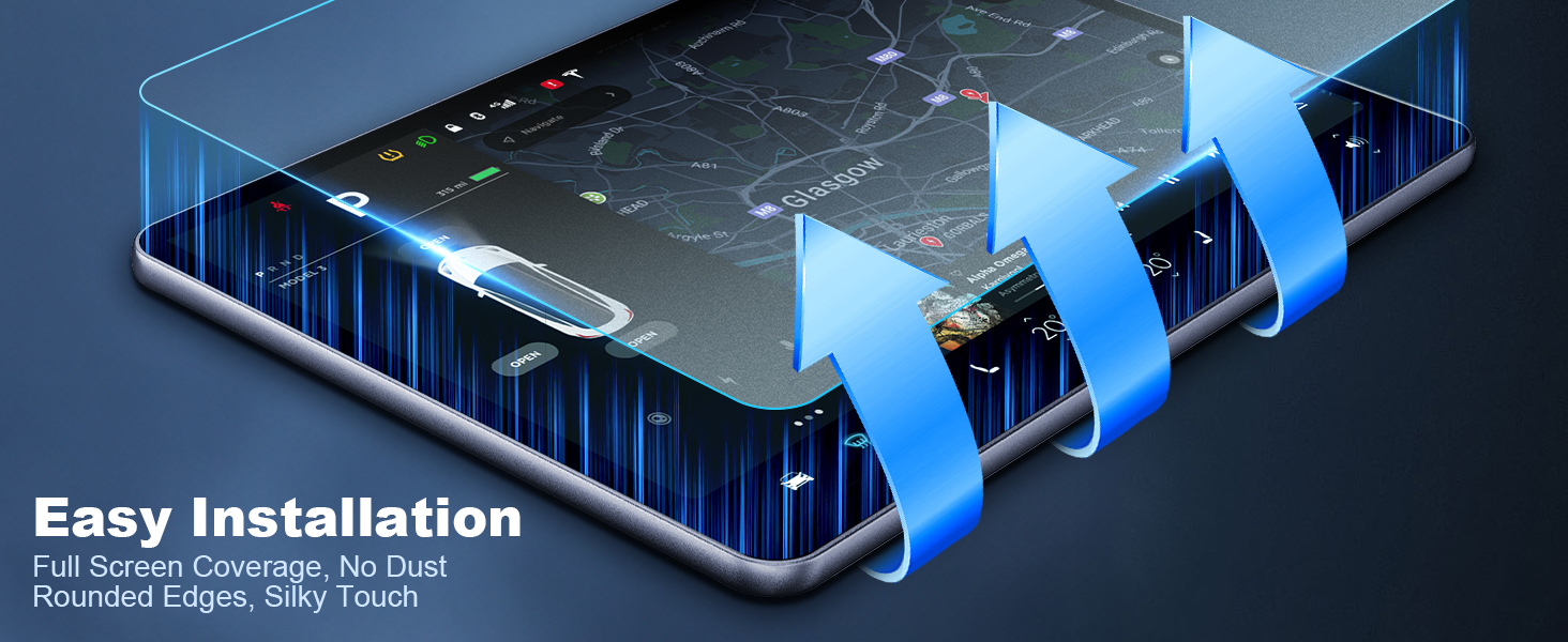 Matte Anti-Glare Screen Protector for 2021 2022 2023 2024 2025 Ford Mustang Mach E