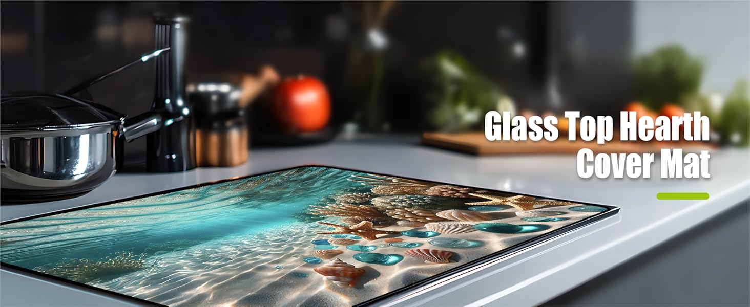 Glass Top Hearth Cover Mat