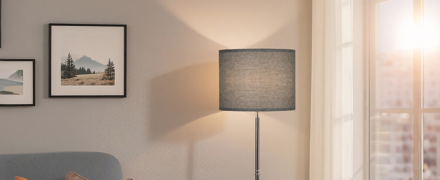 Gray Lampshades Set of 2