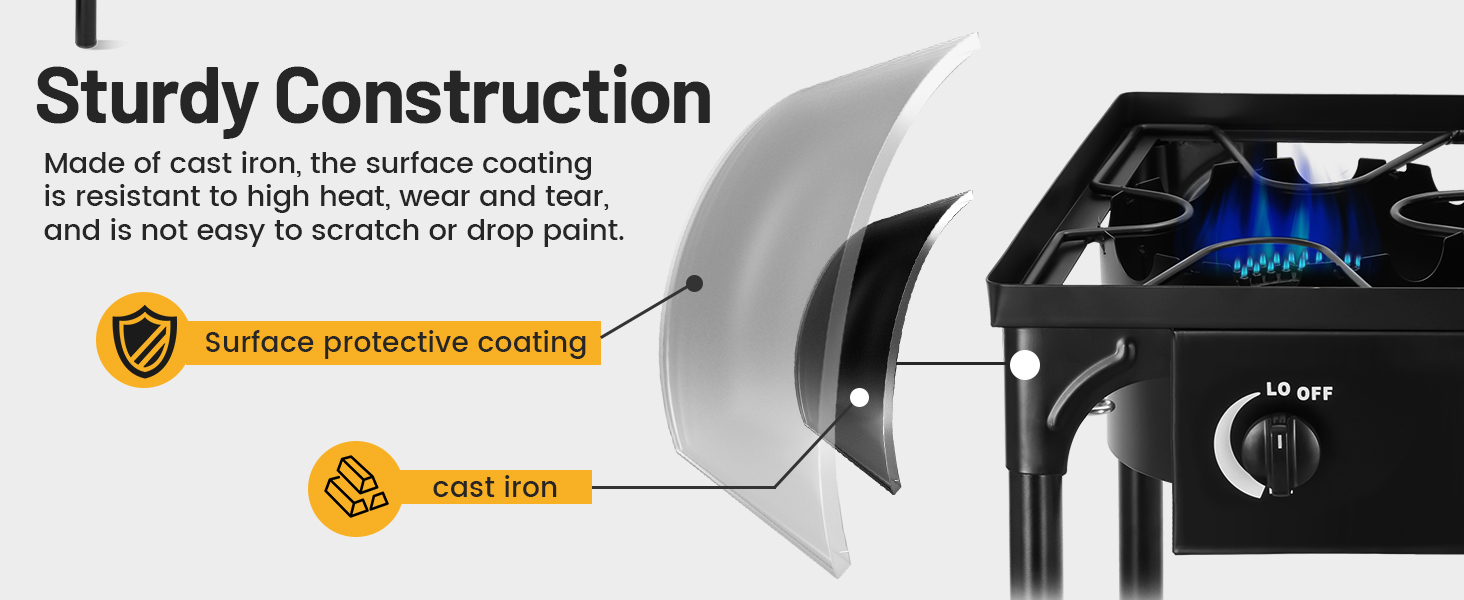 3-Burner Gas Stove