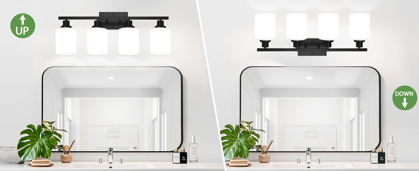 Our bathroom lighting requires four E26 base bulbs