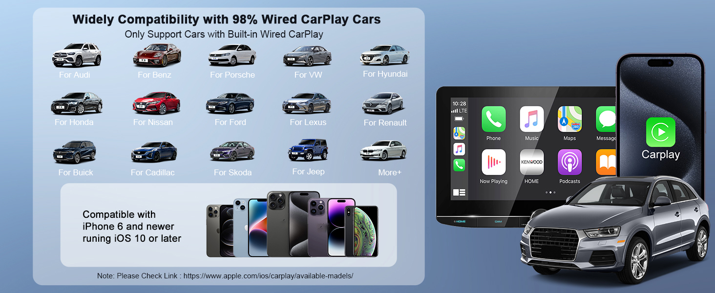 wireless carplay adapter with netflix YouTube tiktok
