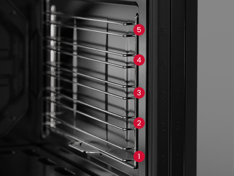 5 rack positions
