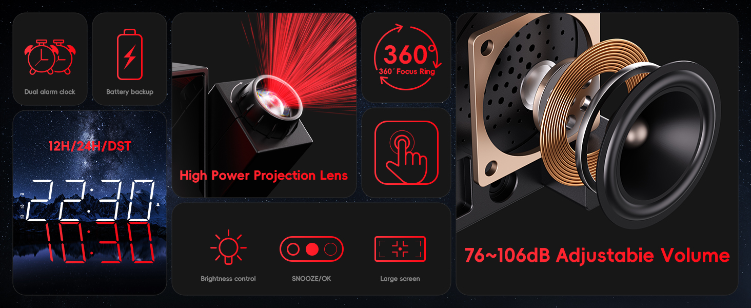 red alarm clock