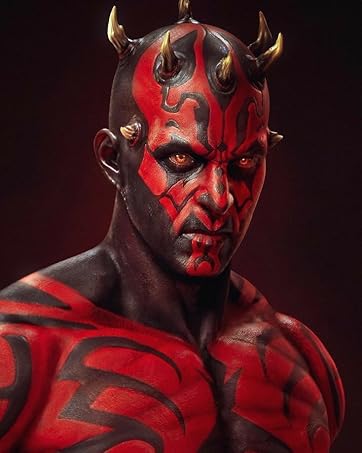 black white red face body paint
