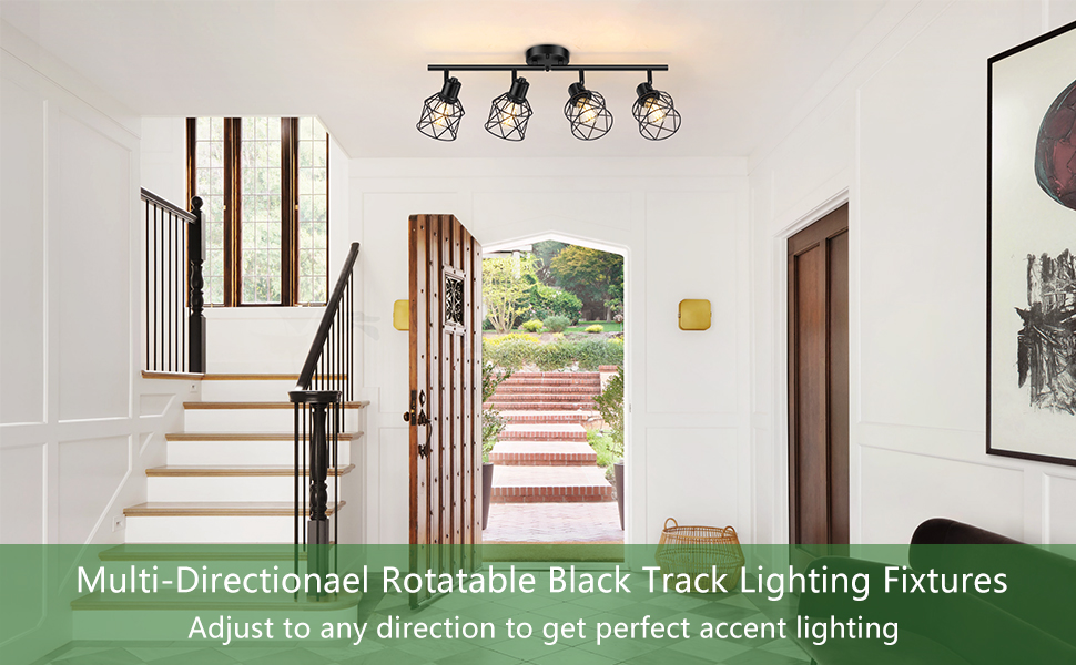 4-Light Adjustable & Flexible Farmhouse Light Fixture