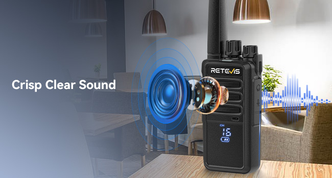 Crisp Clear Sound-Transmit and receive clearly