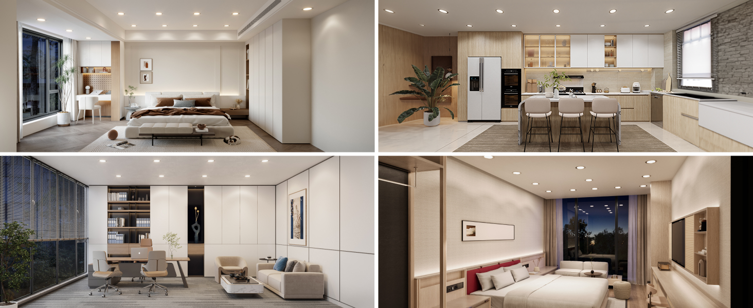 Elevate your rooms with recessed radiance