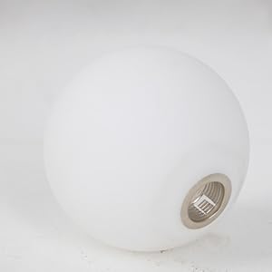 frosted glass globe floor lamp