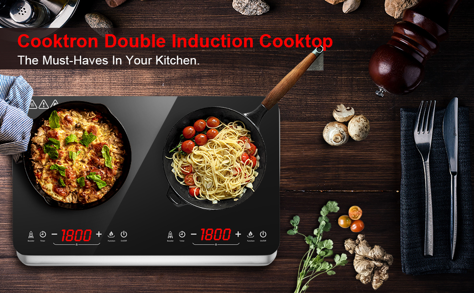 double indution cooktop