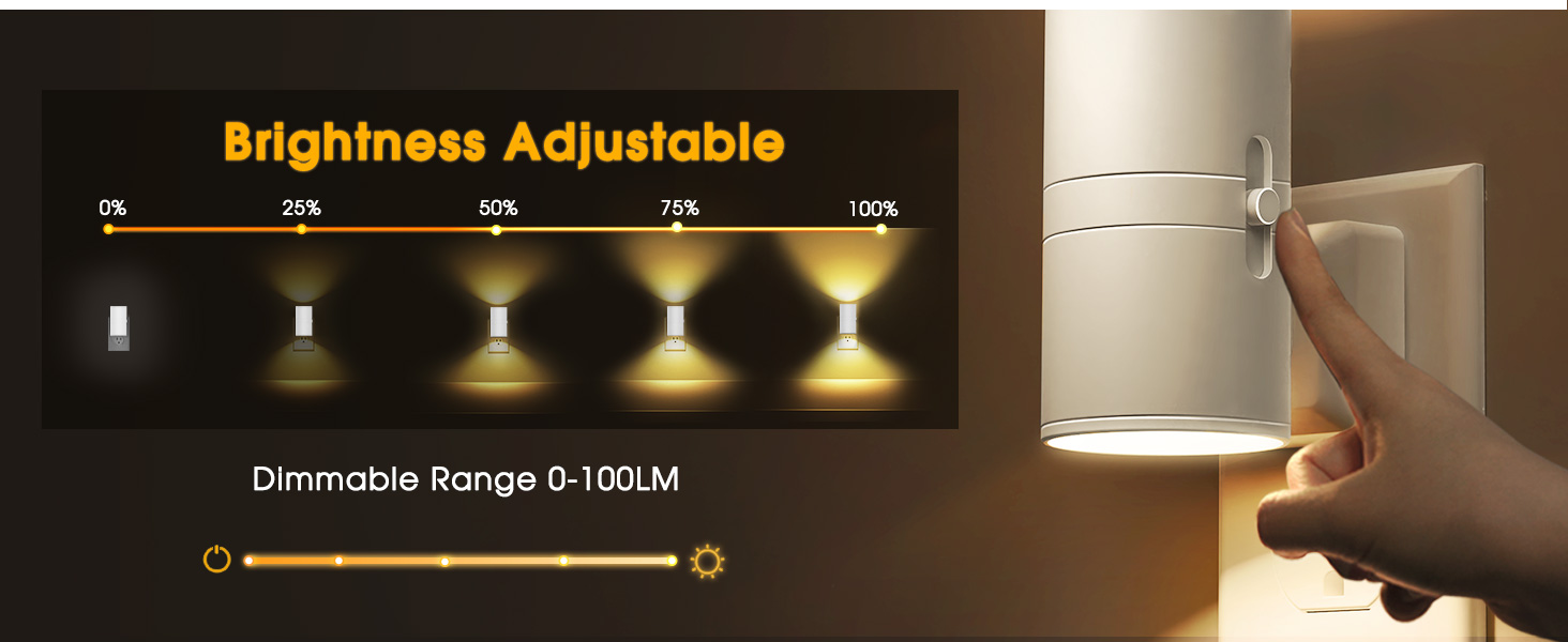 led night light plug in