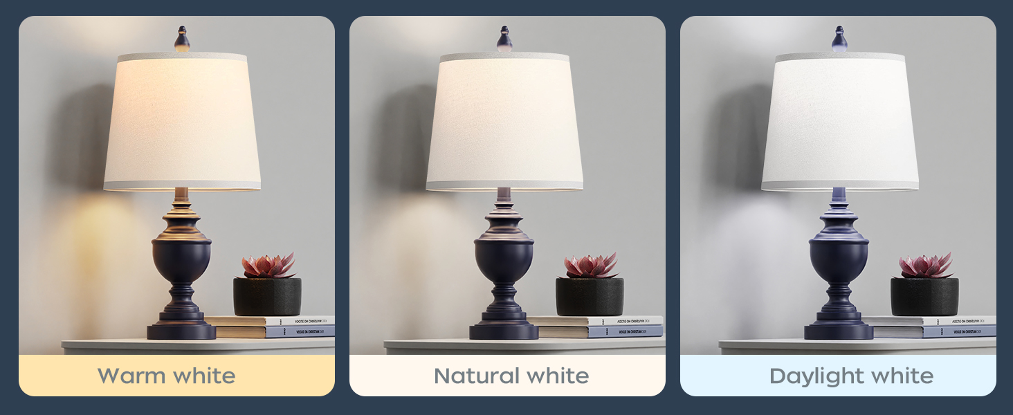 Three color temperature table lamp