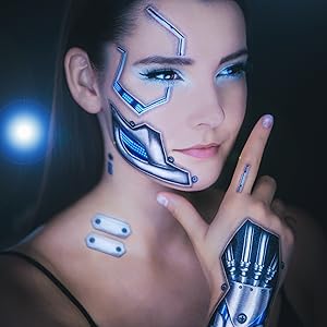 Cyborg Tattoo, Halloween costume, KI