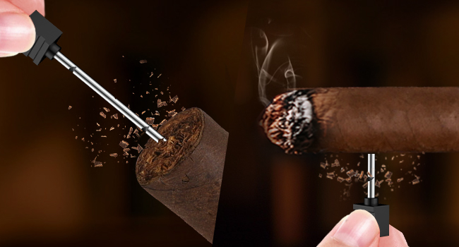 Built-in Cigar Draw Enhancer