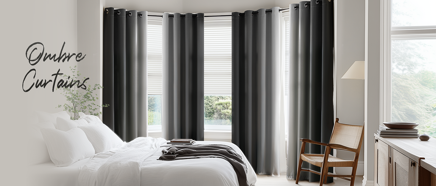 Simplehome Blackout Ombre Curtains