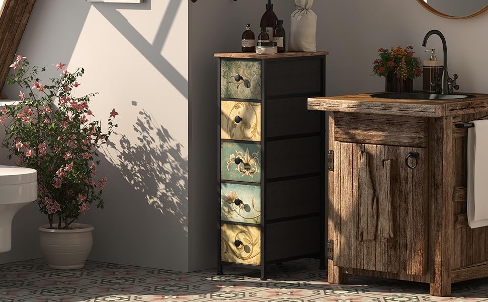 narrow storage cabinet for bathroom