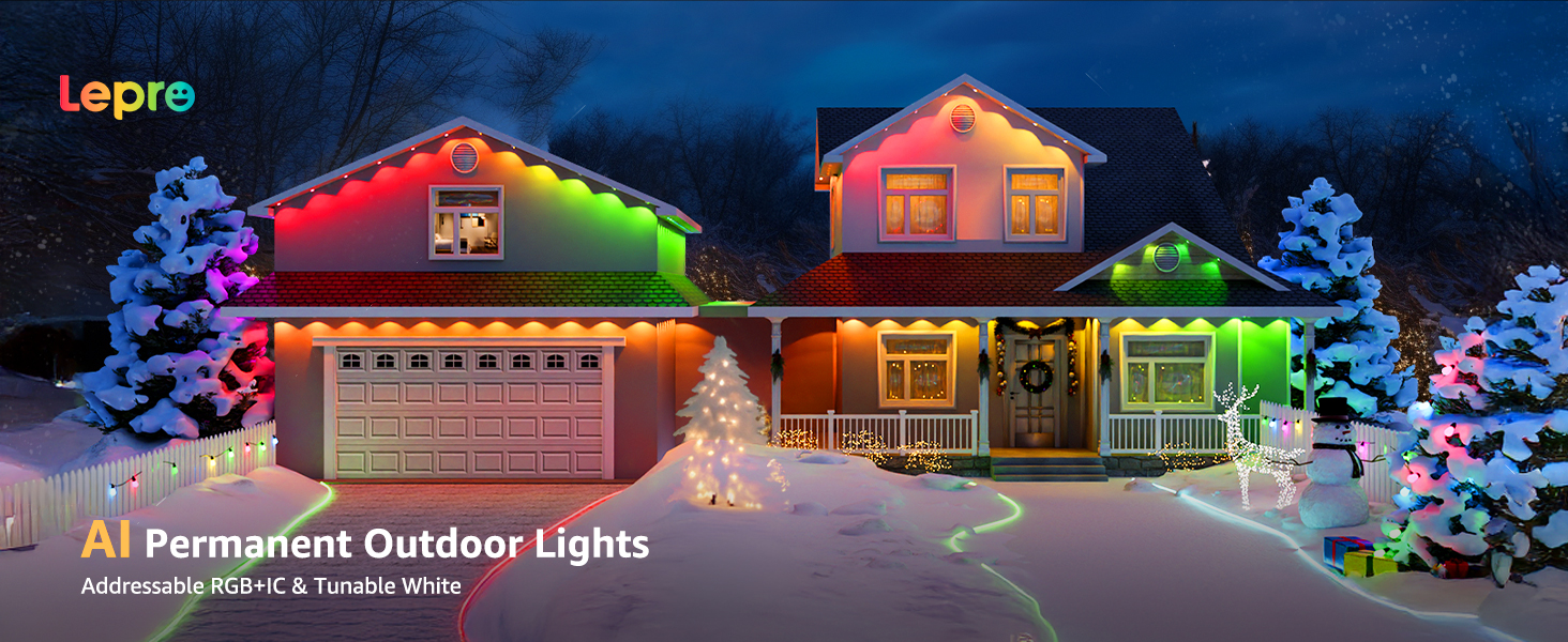 ai permanent outdoor lights for christmas