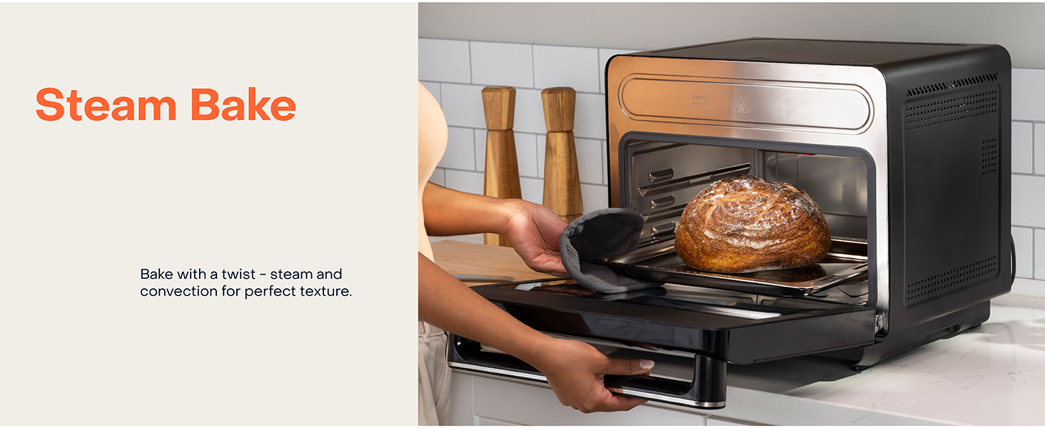 Convection Air Fryer, Countertop Oven for Baking, Roast, Steam, Dehydrate, Pizza