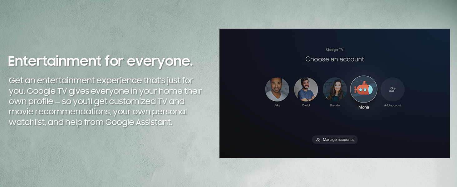 Separate accounts, personalized recommendations, parental controls