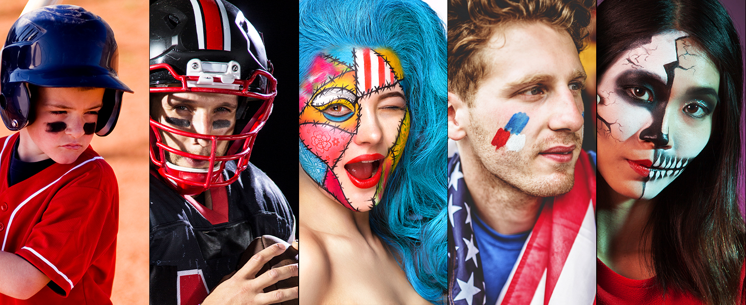 halloween face body paint kit