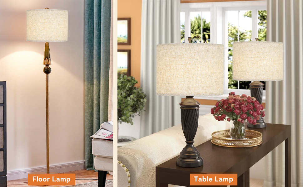 drum tall lampshades