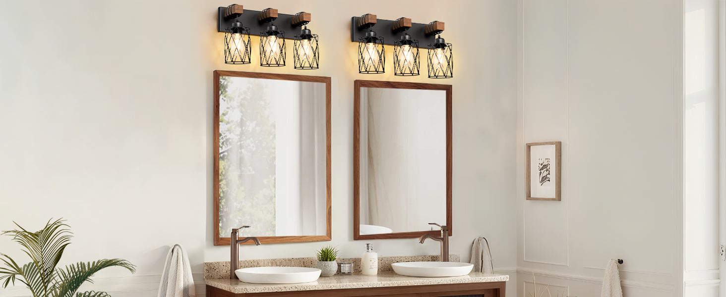 Farmhouse Vanity Light for Bathroom
