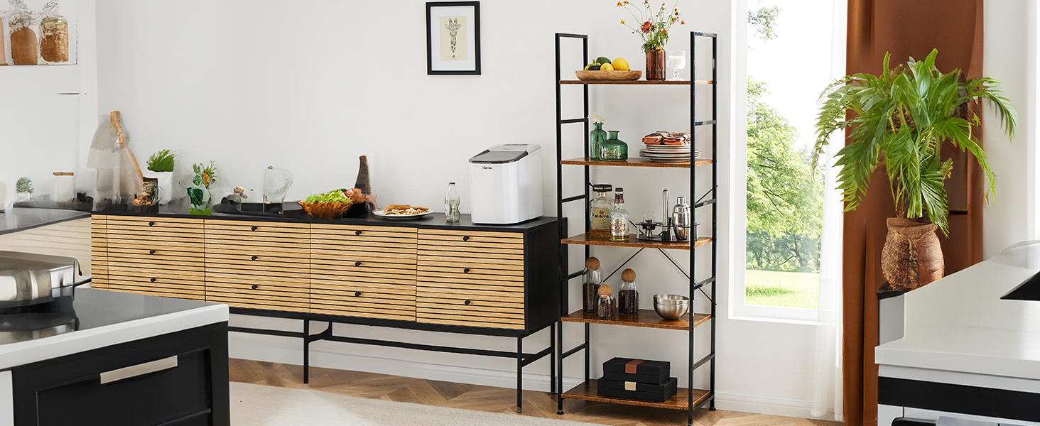 bookshelf for kitchen