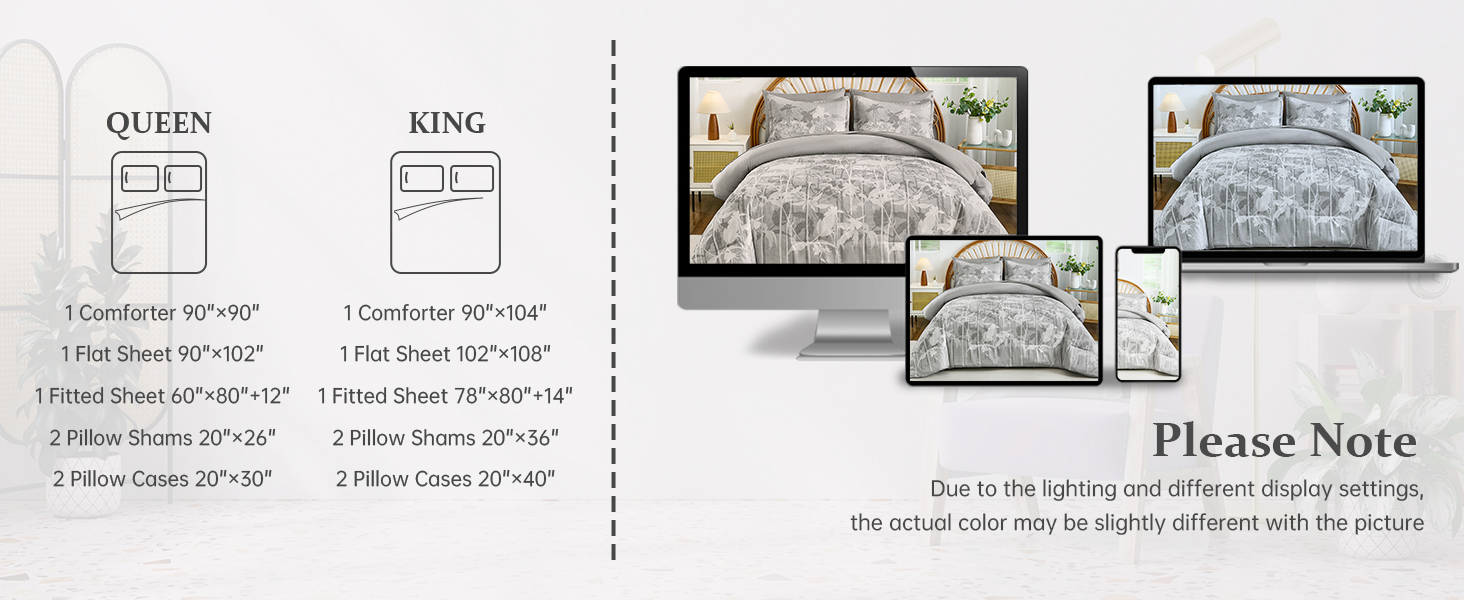grey comforter set
