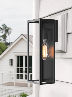 black outdoor wall lights