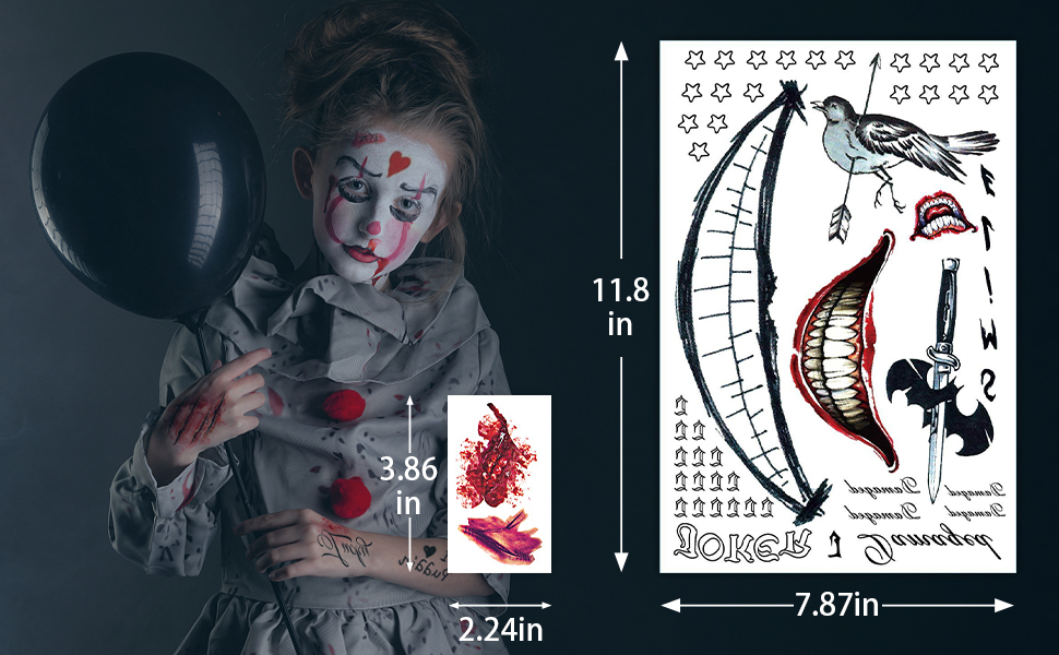 Halloween Tattoo Stickers