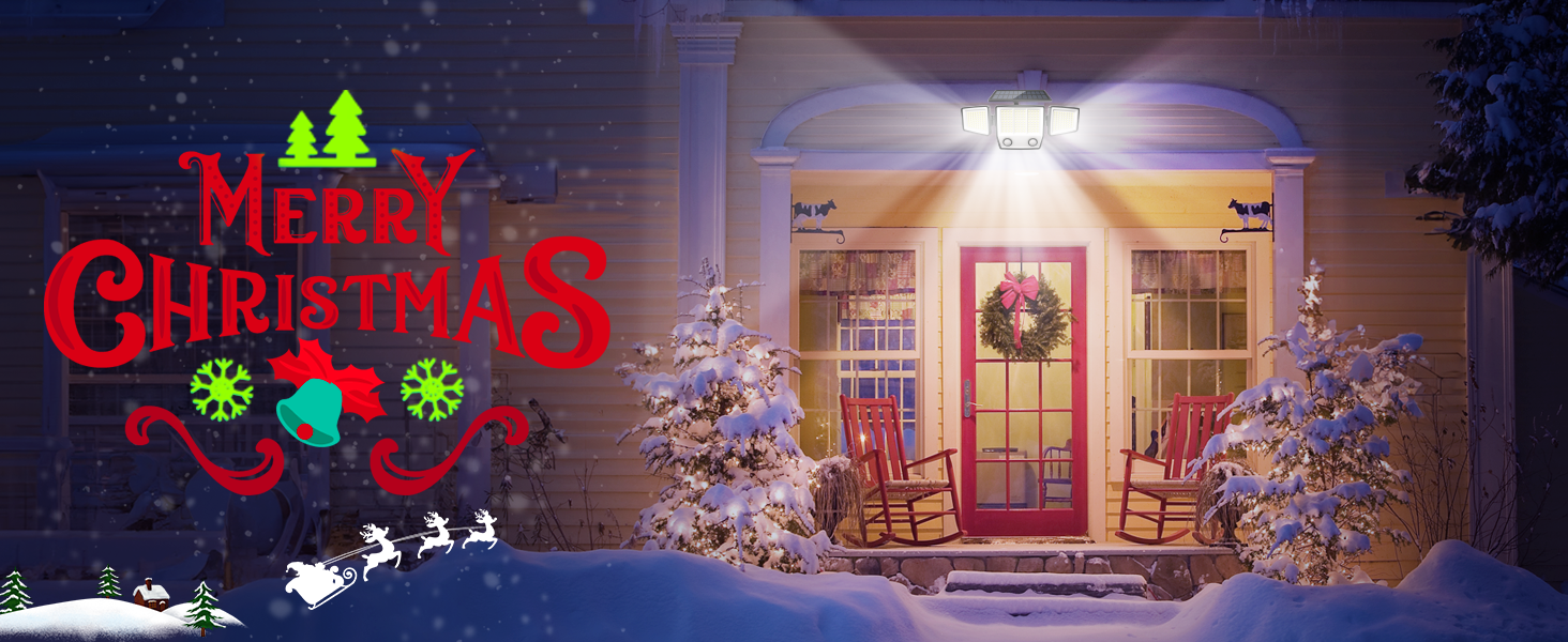 Solar Motion Lights Outdoor Waterproof - 3000LM 3 Modes Solar Security Lights Motion Outdoor