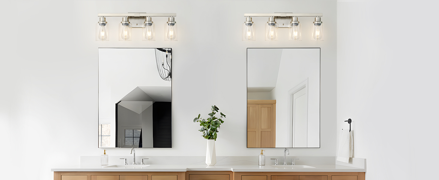 bathroom light fixtures;bathroom lighting fixture over mirror;bathroom vanity light wall sconcese