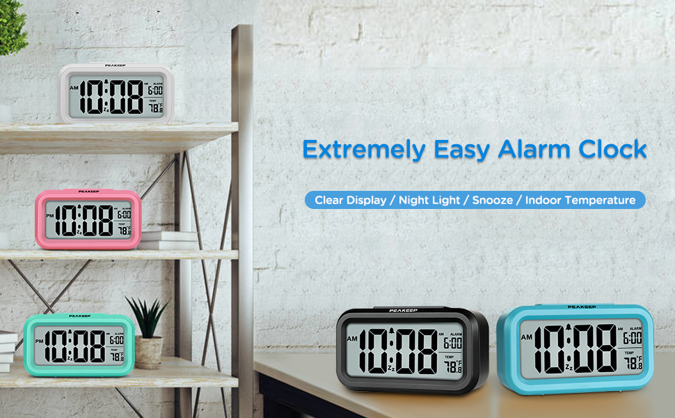 Night Light Digital Alarm Clock