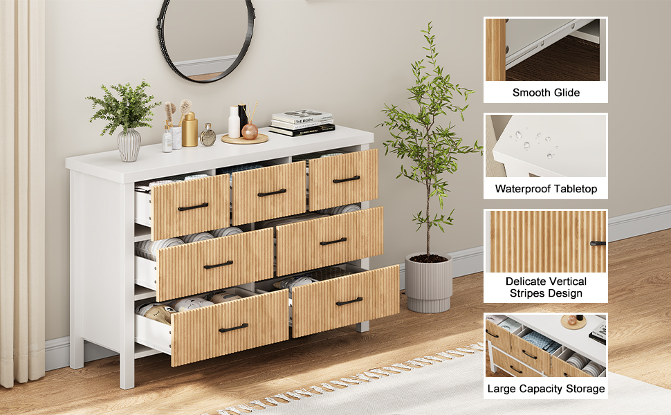 7 Drawer Dresser for Bedroom