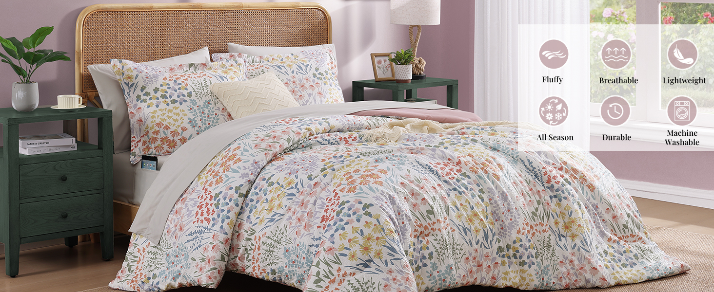 floral comforter set