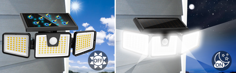 Solar security lights