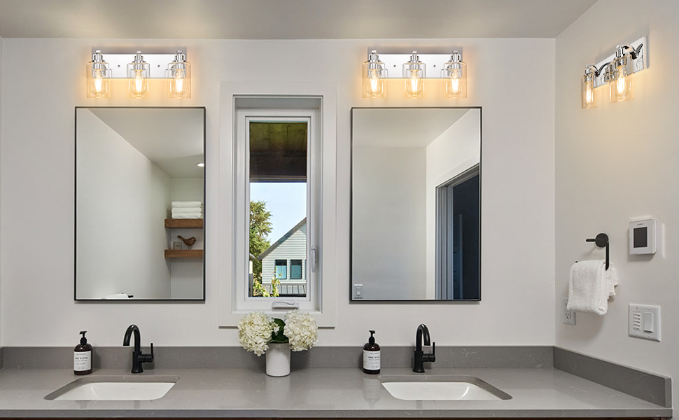 brushed nickel vanity light