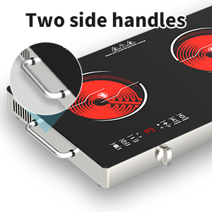 2 burner Electric cooktop