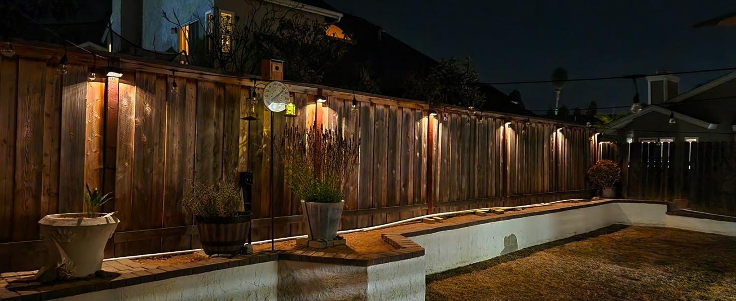 solar fence light