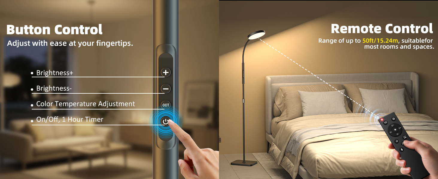 floor lamp with remote control