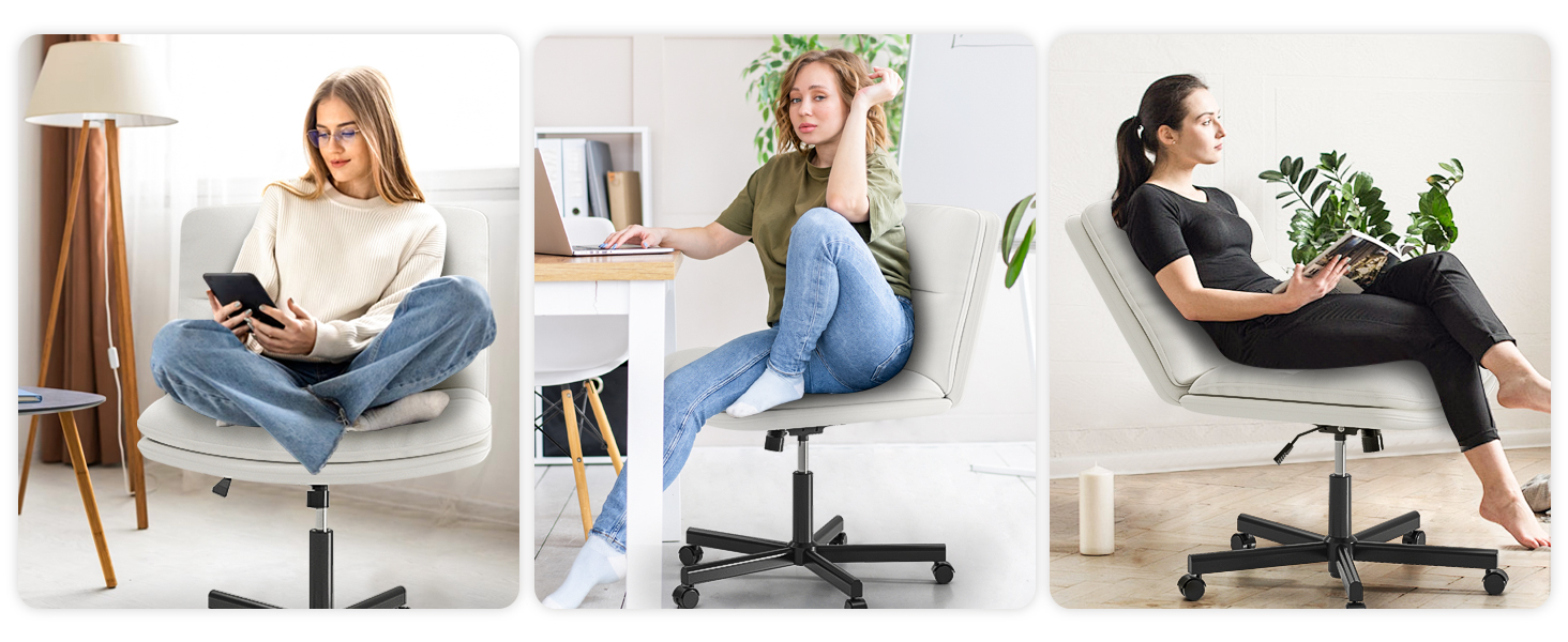 criss cross chair with wheels