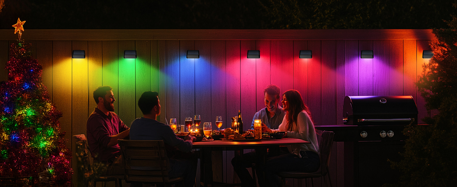 solar fence light