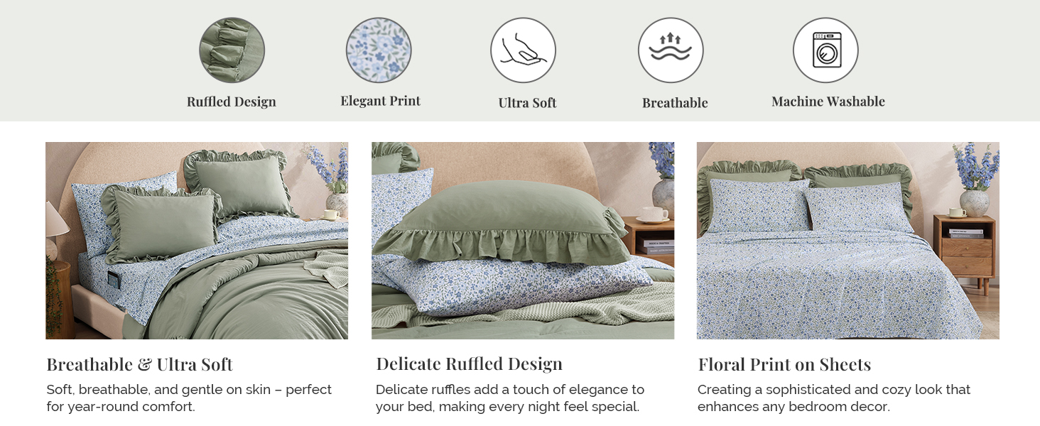 ruffle comforter