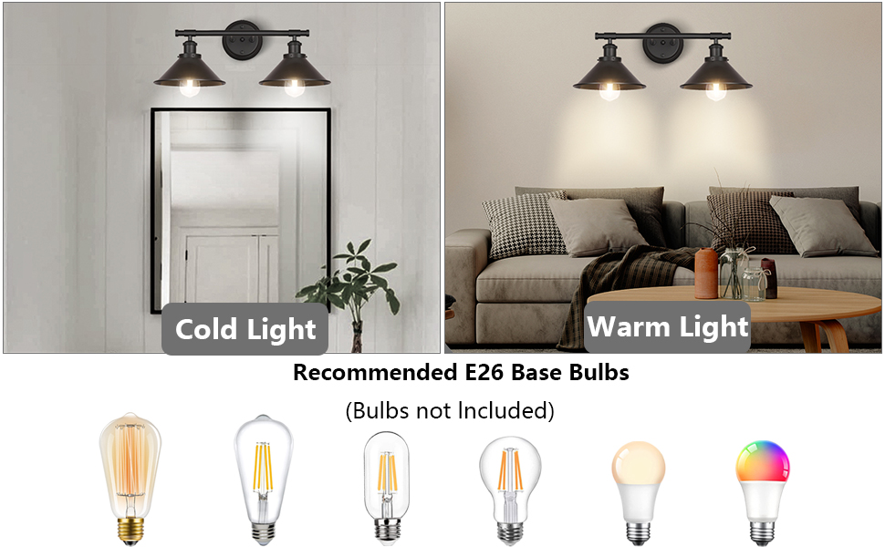 Indoor Wall Sconces for Bathroom Living Room